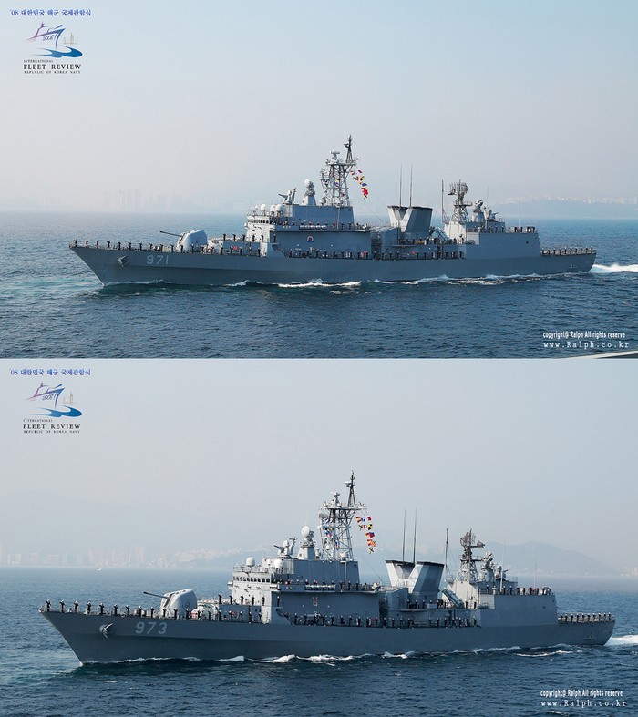 Các chiến hạm của Hải quân Hàn Quốc